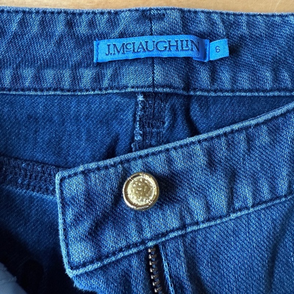 J MCLAUGHLIN LEXI DENIM JEANS TAPERED LEG COTTON STRETCH CASUAL CHIC COASTAL 6 - Picture 9 of 11